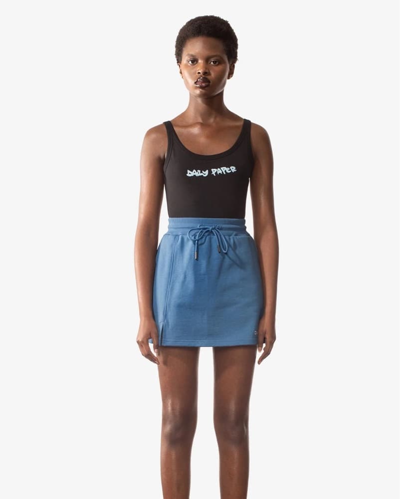 Daily Paper Knit Blue Drawstring Skirt - Image 2