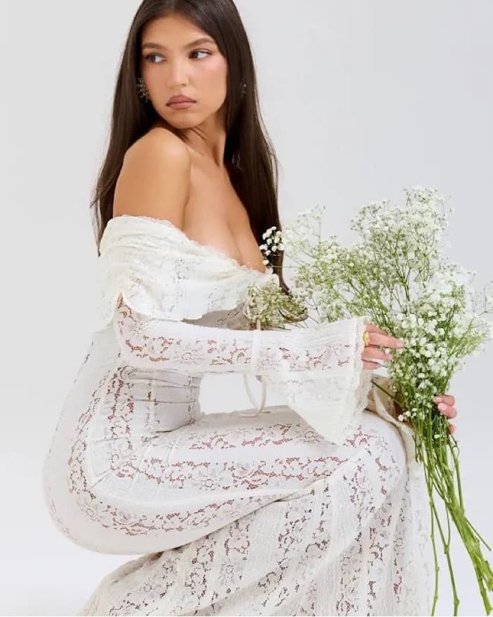 House of CB Belle Vintage Floral Lace Of - Image 2