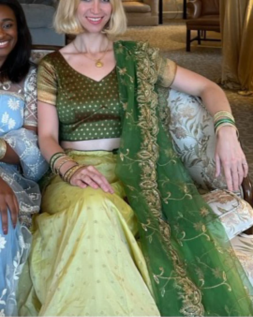 Green Lehenga Set - Image 3