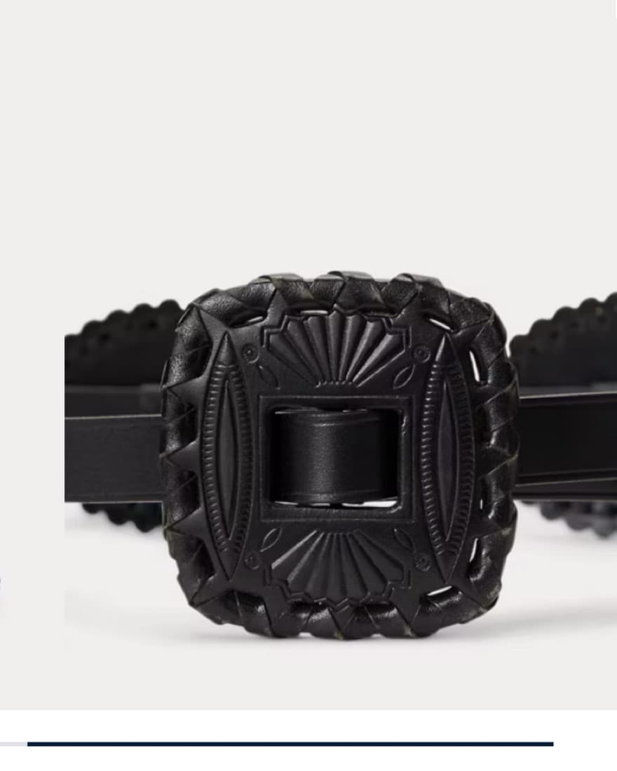 Ralph Lauren Black Leather Belt - Image 2