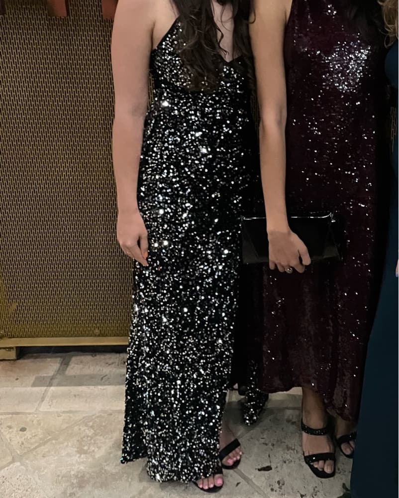 Black Sequin Dress - Image 1