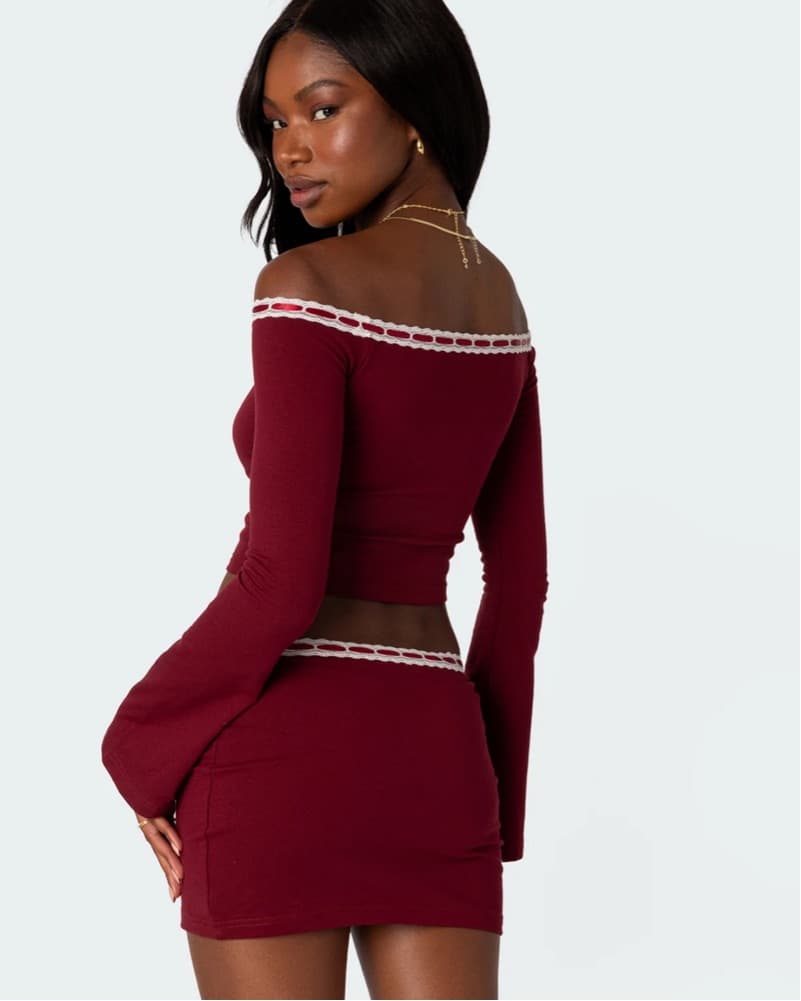 Edikted Garnet Seline Ribbon Trim Set  - Image 2
