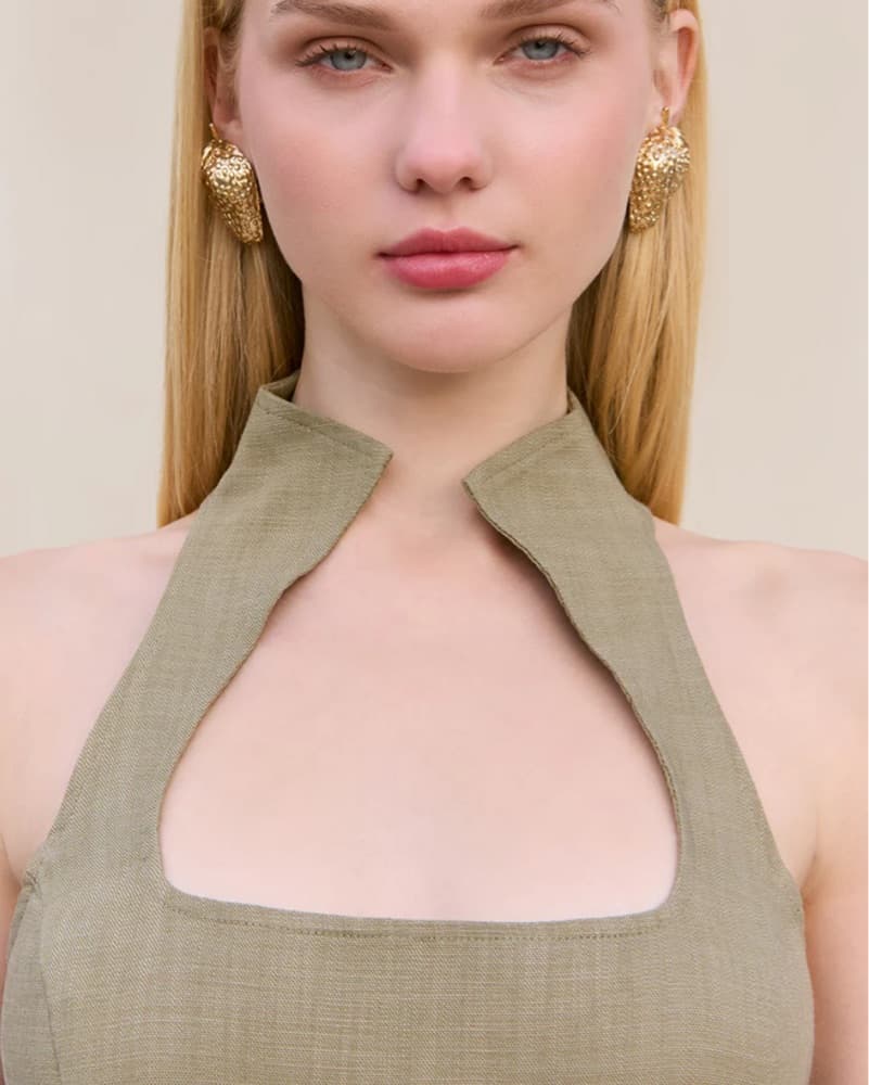 Cult Gaia Akaia Dress In Green - Image 4