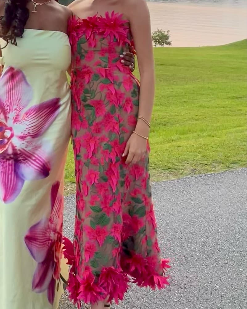 Elliatt Floral Strapless Midi/Maxi Dress - Image 4