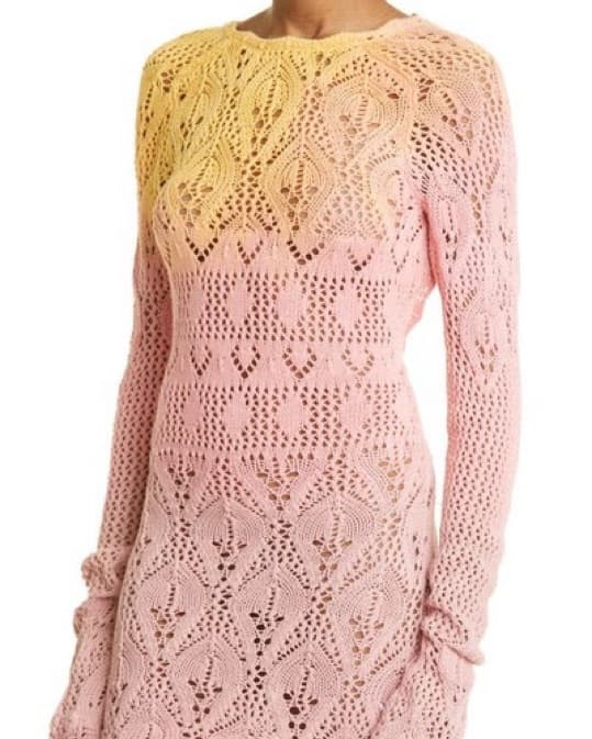 Attico Ombré Open-back Knit Dress - Image 2
