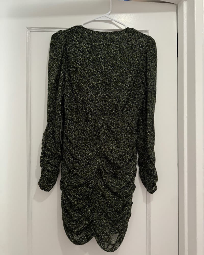 Zara Mini Speckled V-neck Dress  - Image 5