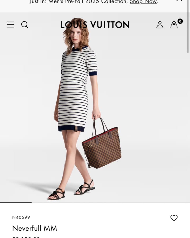 LV Neverfull MM Damier Ebene - Image 2