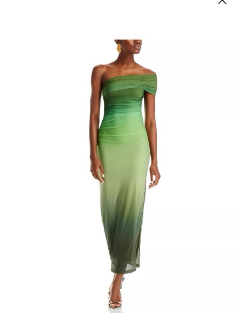 Bardot Green Maxi Dress - Image 1