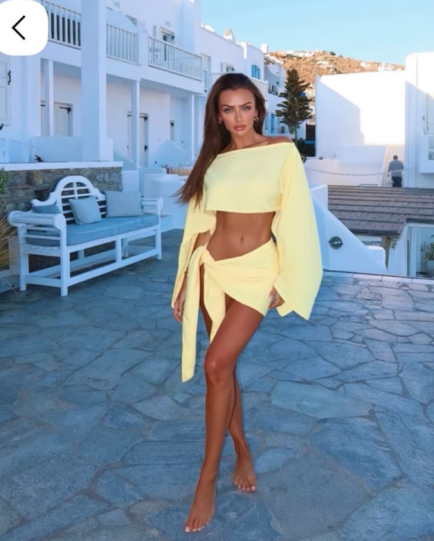 Chic Off Shoulder Beach Cover Up - Image 6