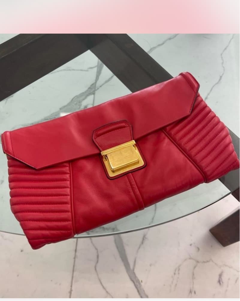 Miu Miu Nappa Biker Pouchette - Image 2