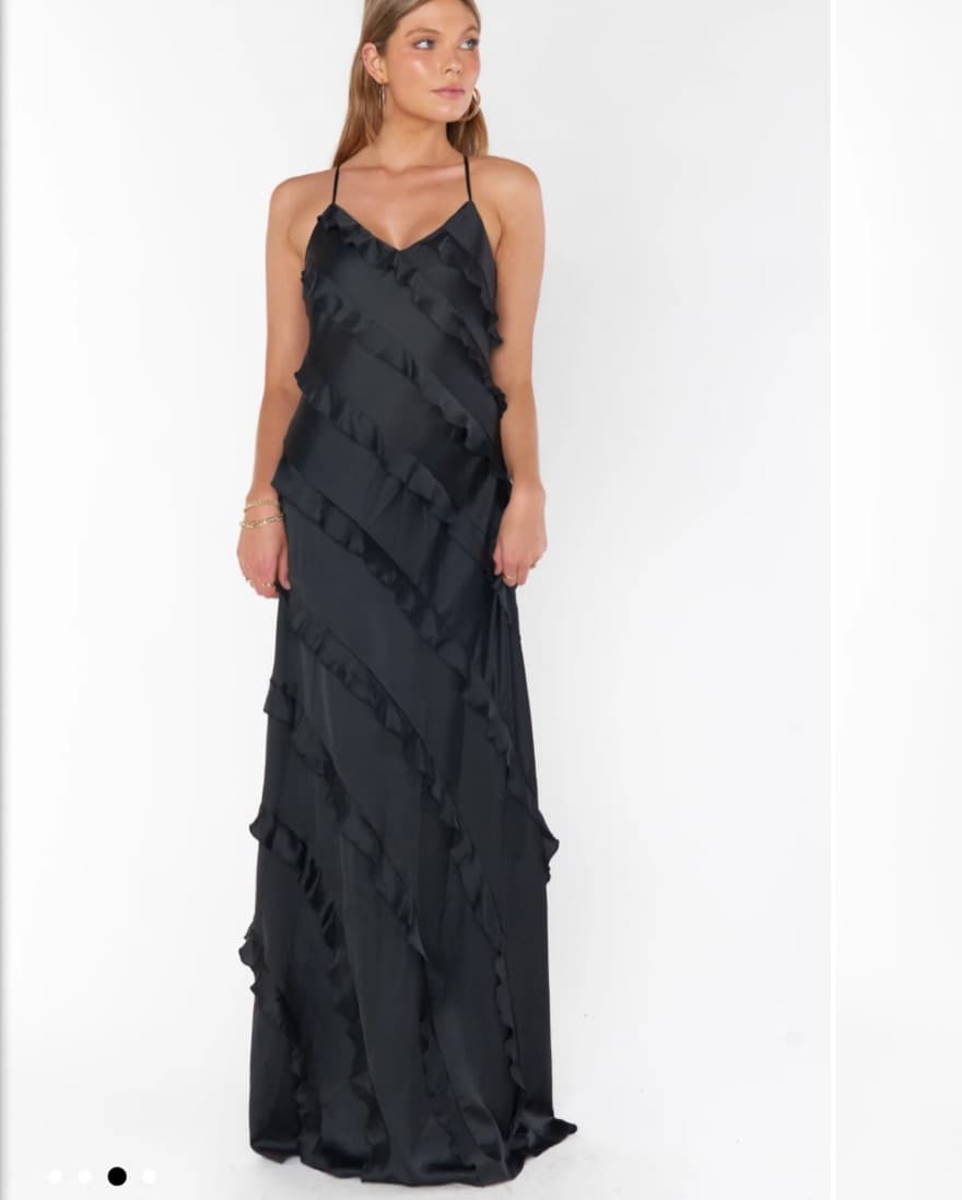 Show Me Your Mumu Ruffle Black Bridesmai - Image 1