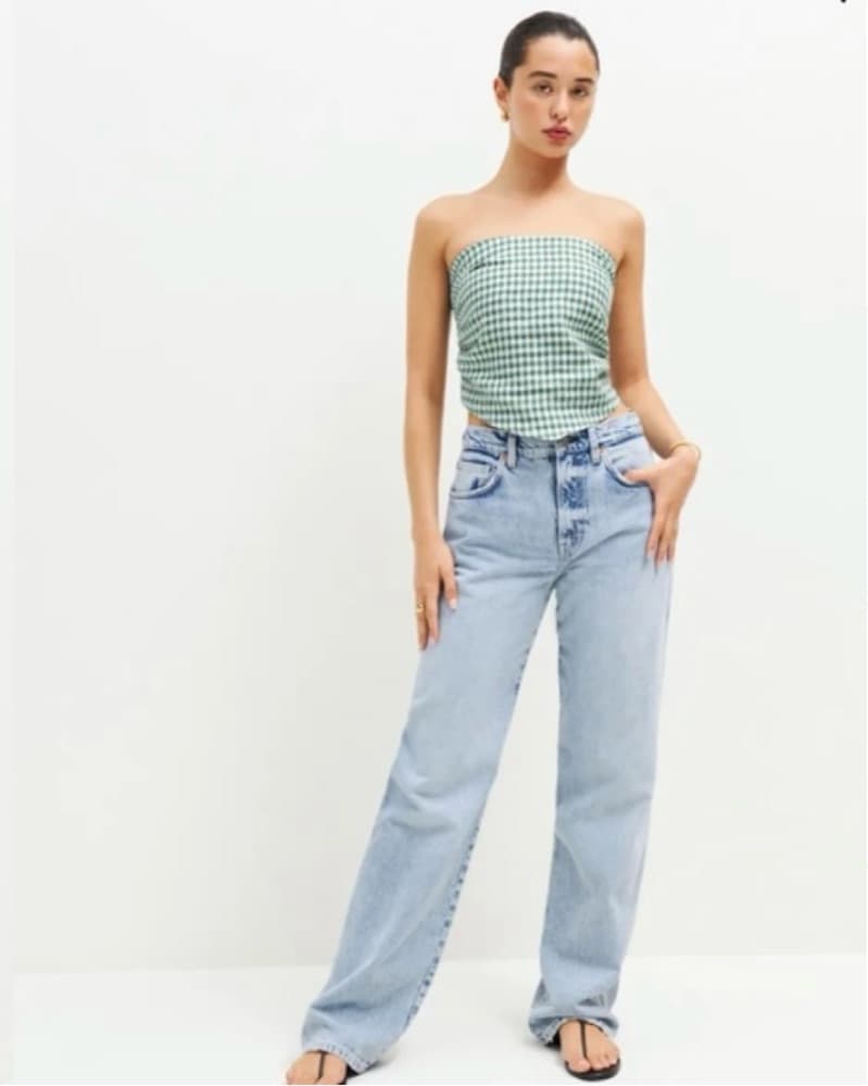 NWT Reformation Dillon linen Top  - Image 4