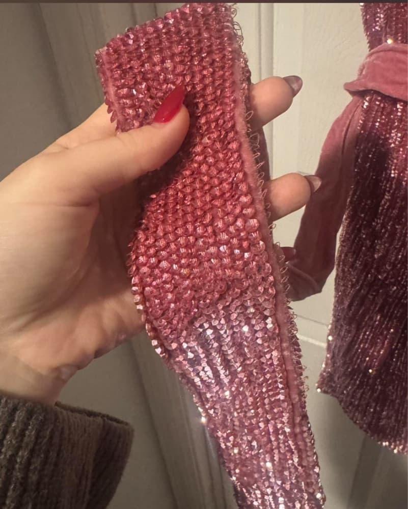 Retrofete Ella Sequin Dress in Pink - Image 5