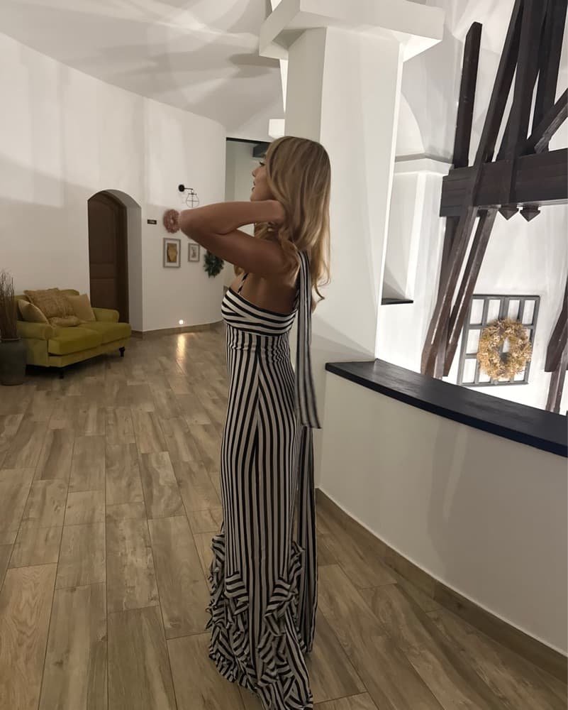 Bold Striped Maxi Dress - Image 5