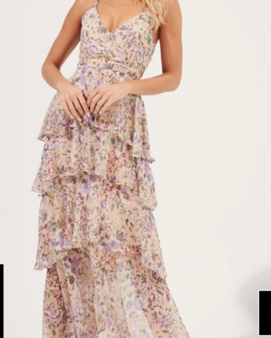 ROSANA FLORAL TIERED RUFFLE MAXI DRESS - Image 2