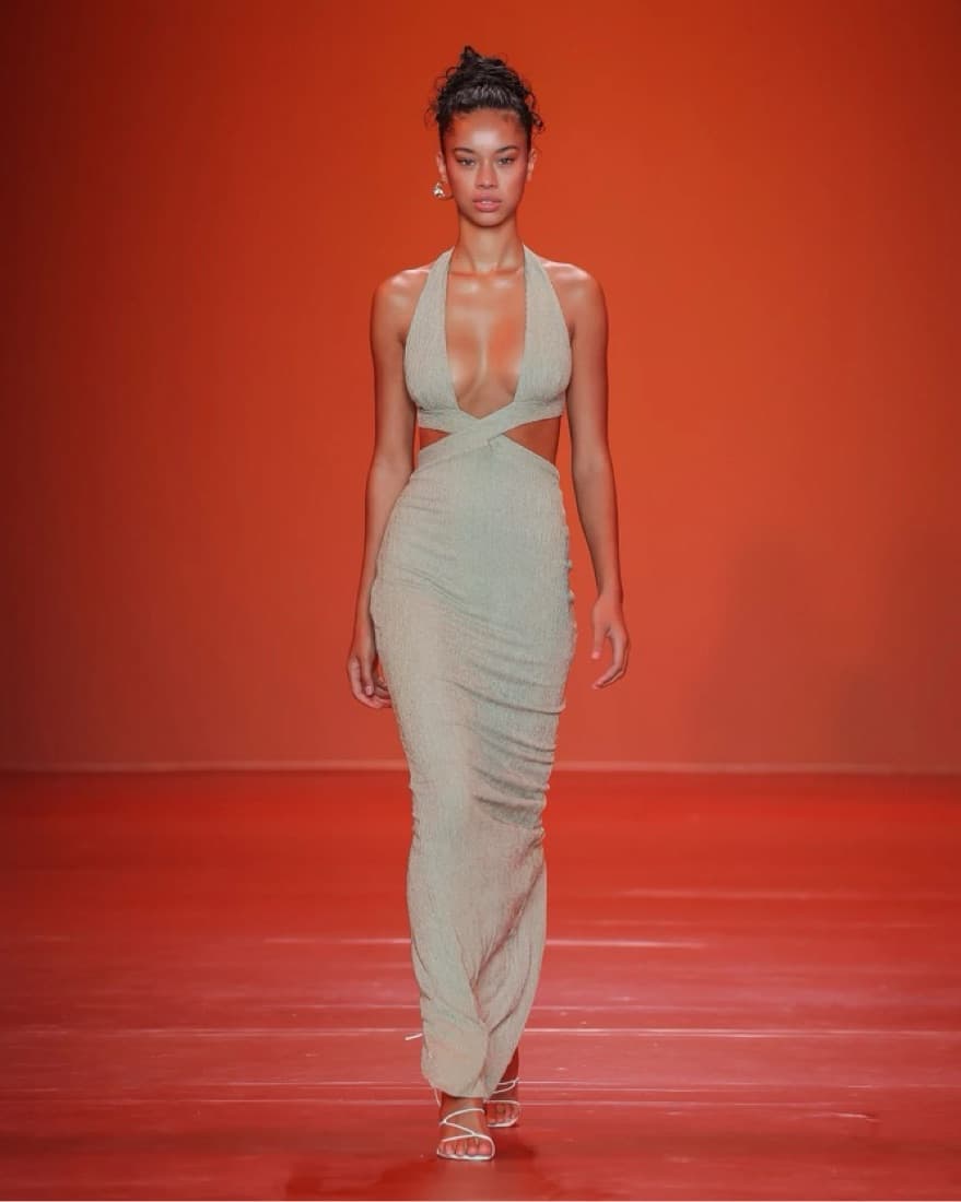 Rumer Willow Plunge Maxi Dress - Image 1