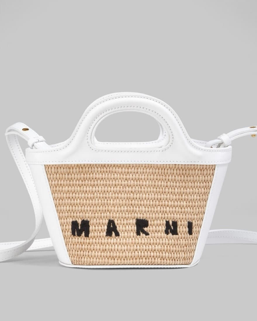 Marni Tropicalia Micro White Raffia Bag by Marni | Pickle
