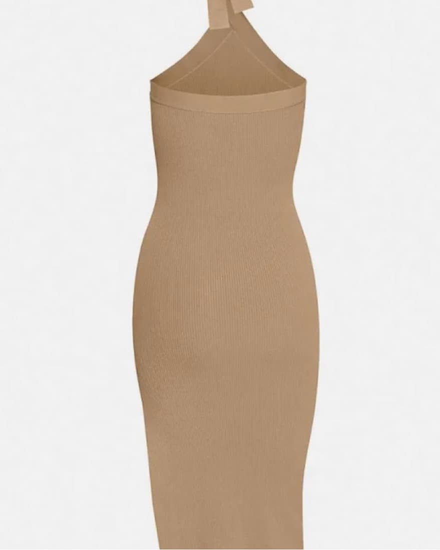 Aritzia Halter Bow Midi Dress - Image 5