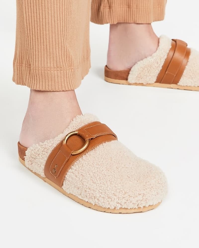 Chloe Shearling Mules - Image 4