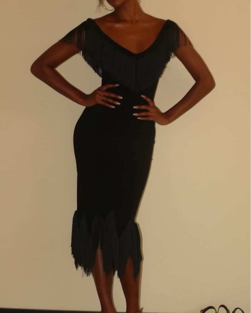 By Ellen With Love Fringe Midi Dress - Image 2