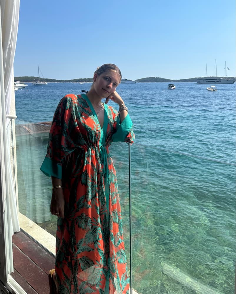 Vibrant Tropical Print Maxi Dress - Image 4