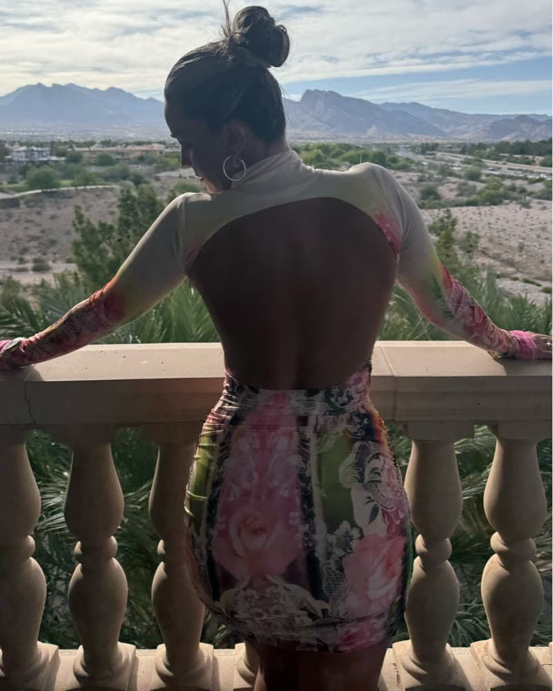 Vibrant Floral Mini Dress - Image 2
