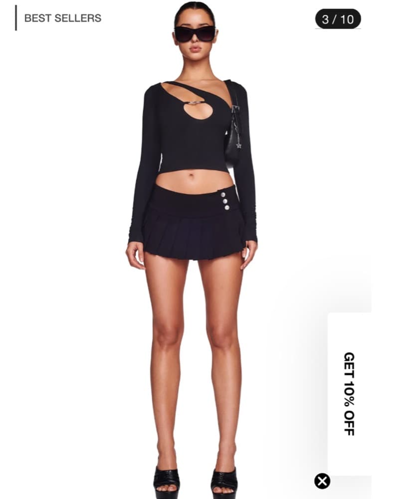 I.AM.GIA Remini Skort in Black - Image 2