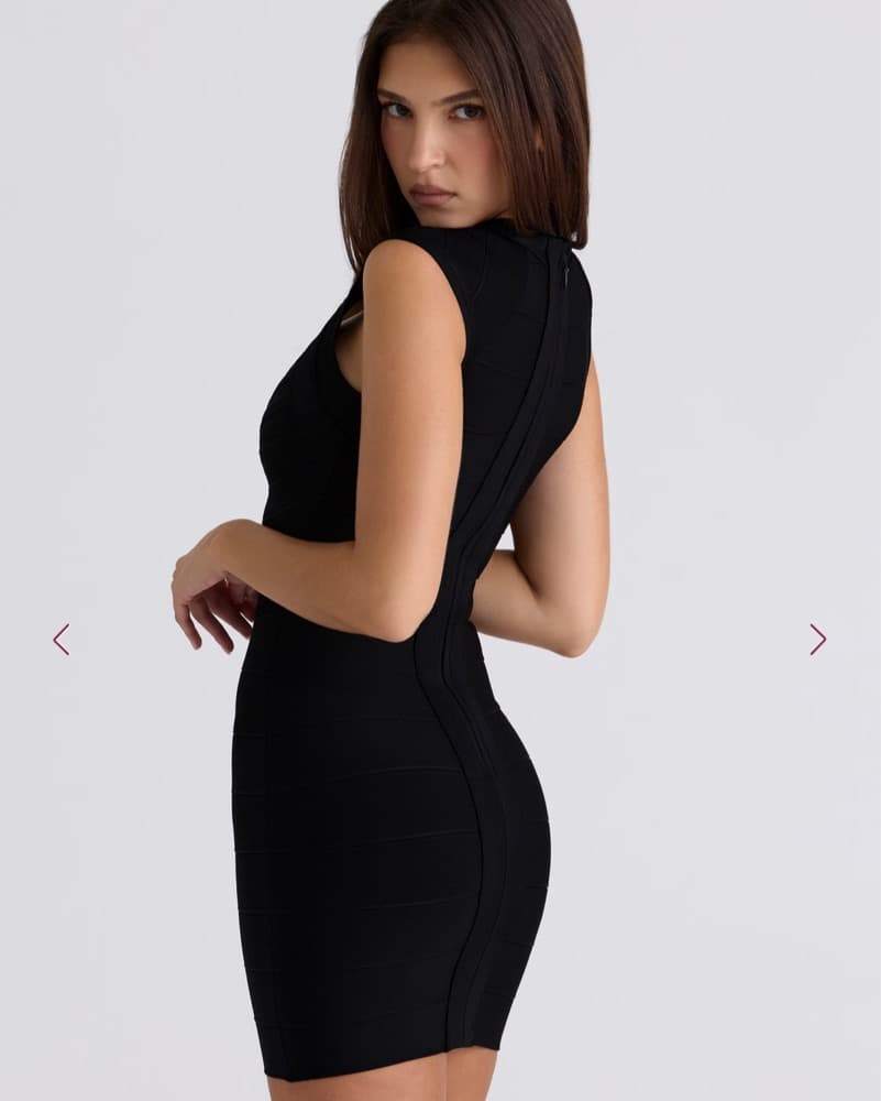 House of CB The Icon Black Bandage Dress - Image 2