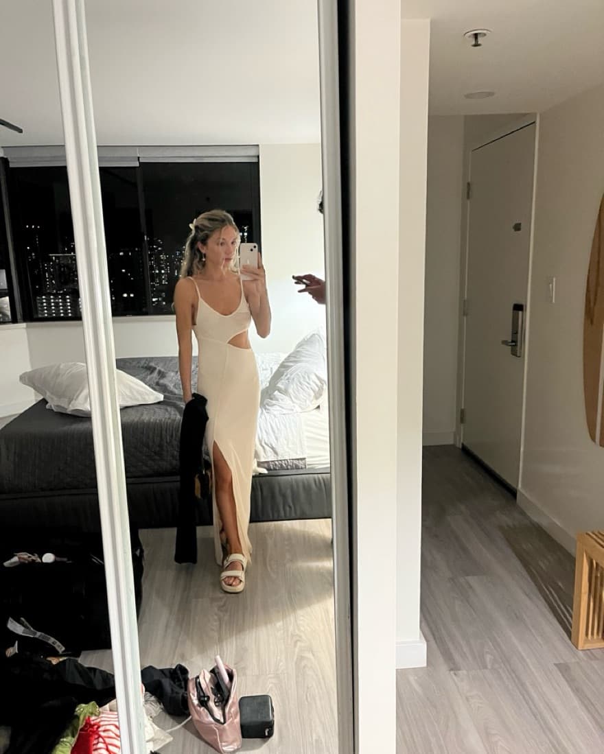 Commense Asymetrical Split Thigh Dress - Image 4