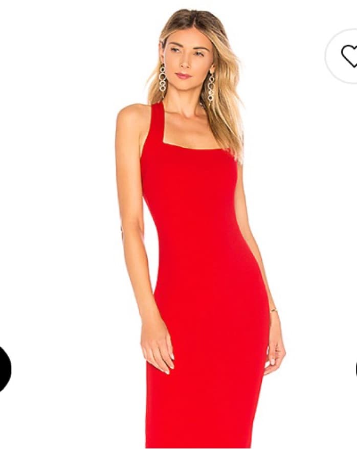 Red Revolve Cross Prom Dress - Image 2