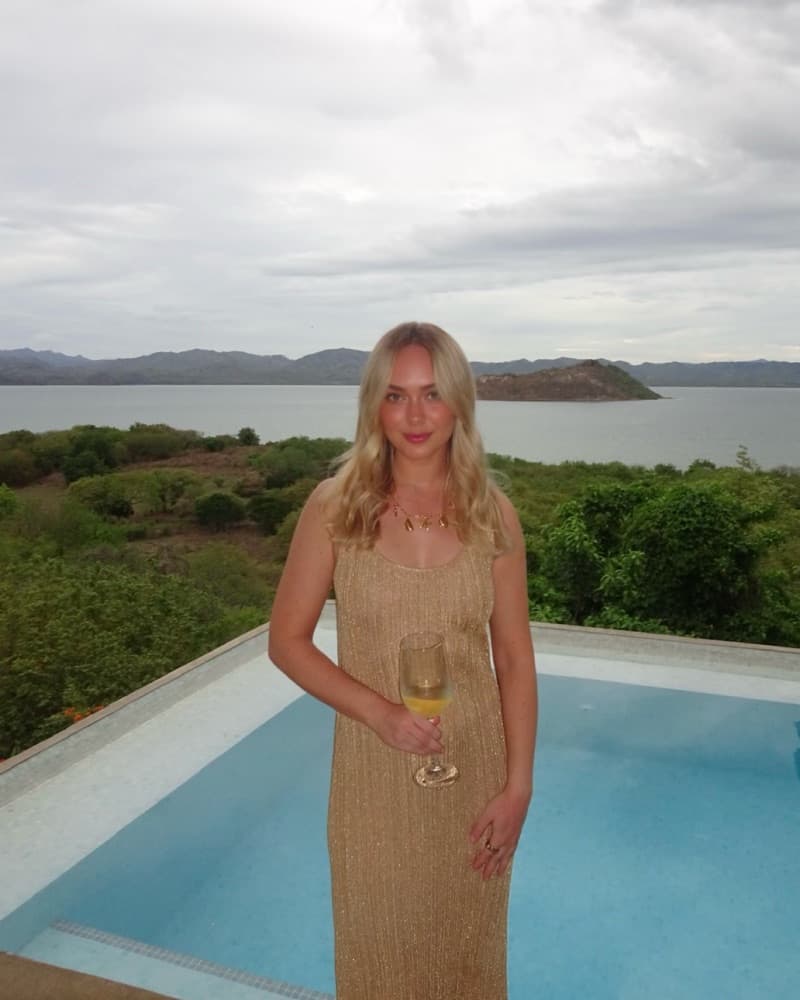 NA-KD Gold Metallic Maxi Dress - Image 1