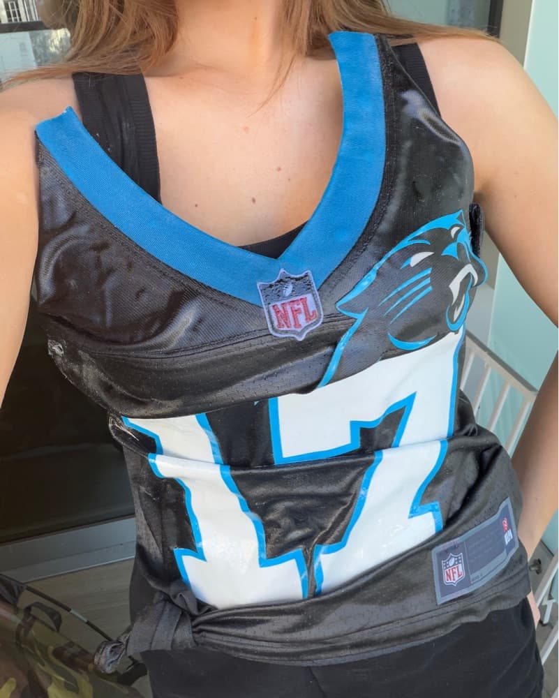 Carolina Panthers Frozen Jersey Corset - Image 6