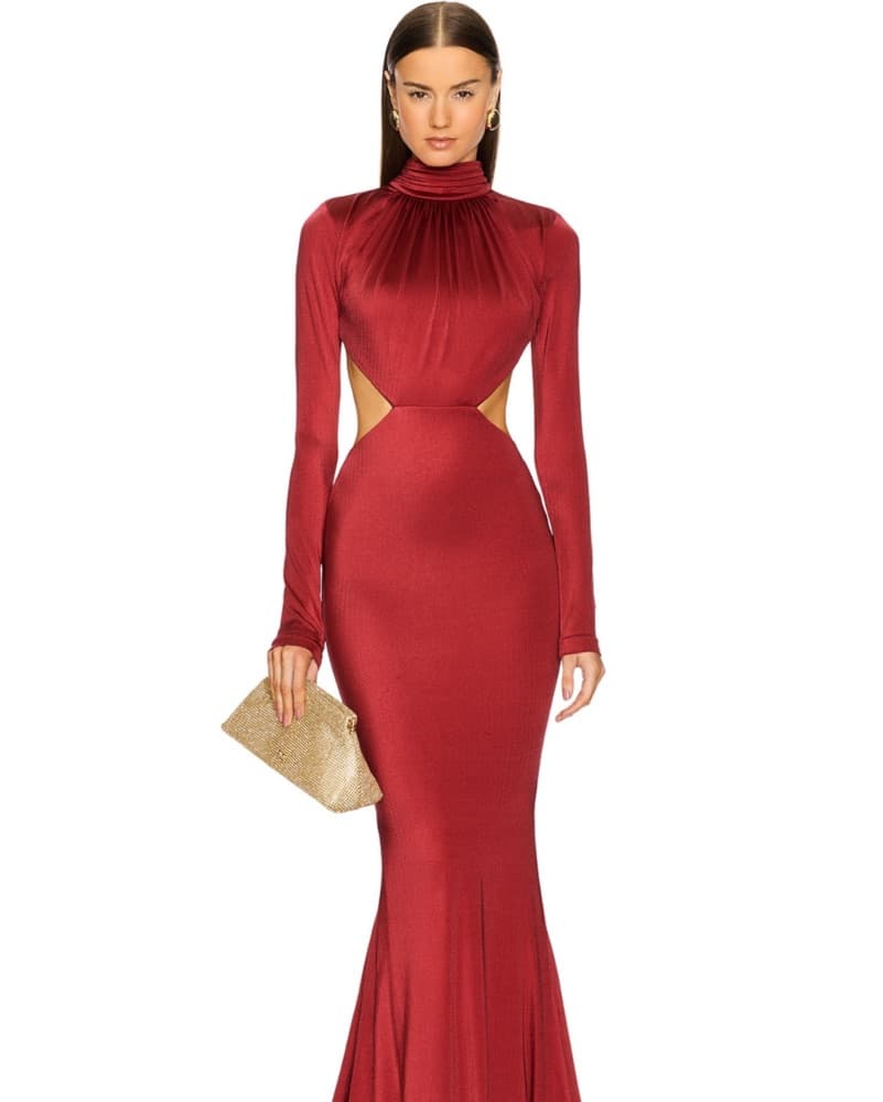Michael Costello Salima Red Gown - Image 2