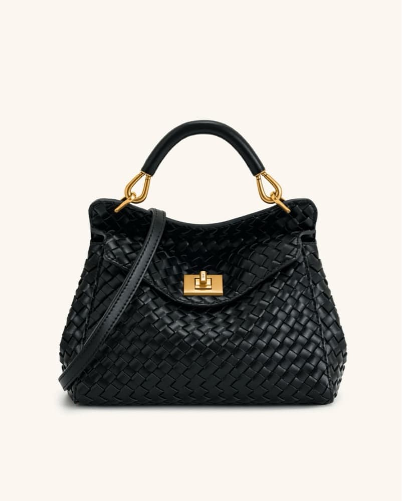Black Woven Bag - Image 3