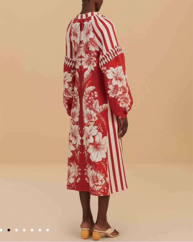 Farm Rio Floral Chain Midi Dress - Image 2