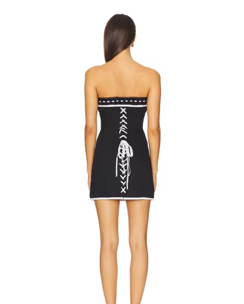 With Jean Sabrin Corset Dress Black - Image 3