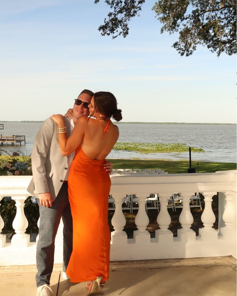 Orange Michael Costello x Revolve Dress - Image 3