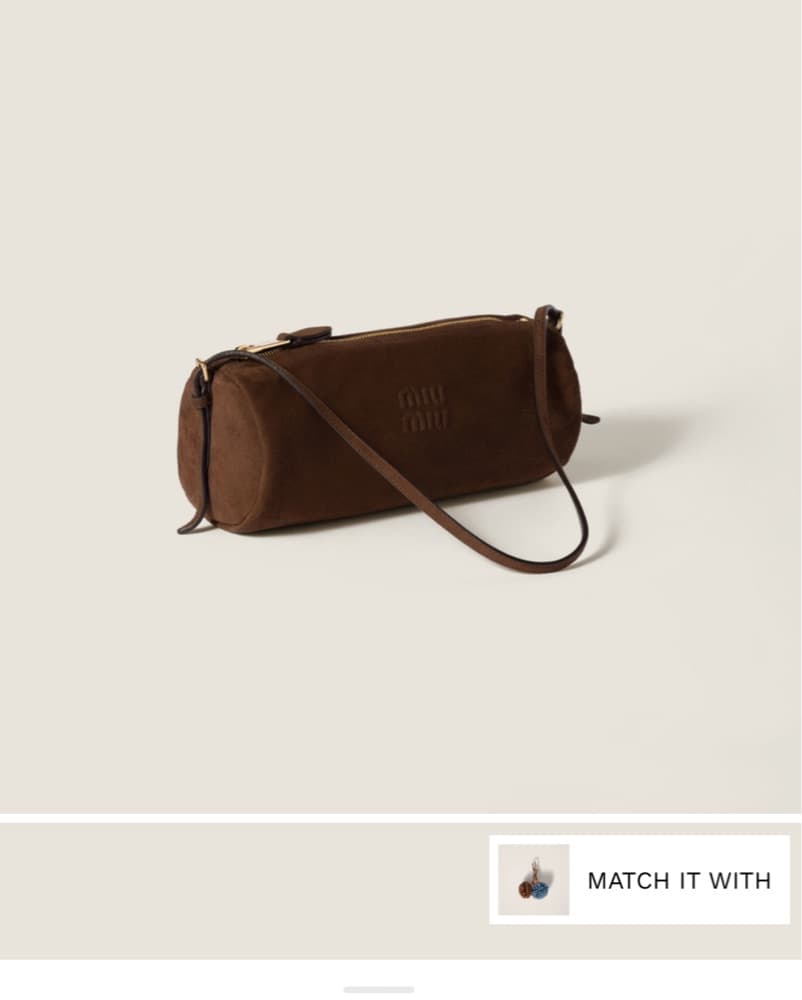 Miu Miu Pouch Bag Suede - Image 2
