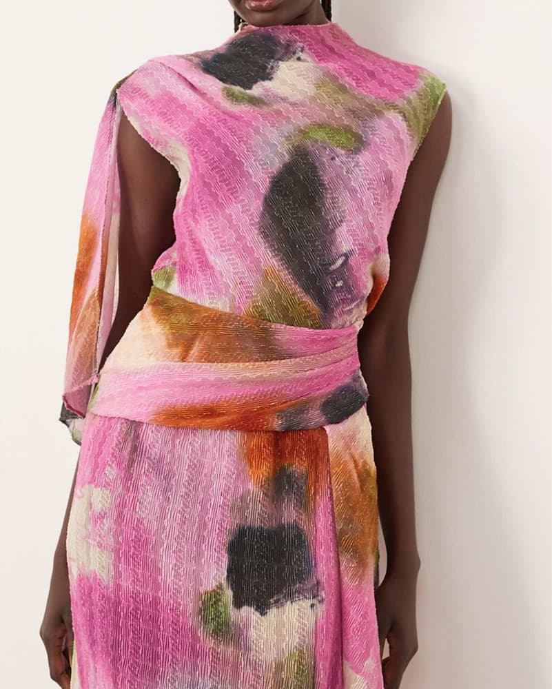 Asos ARRANGE Water Color Dress - Image 1