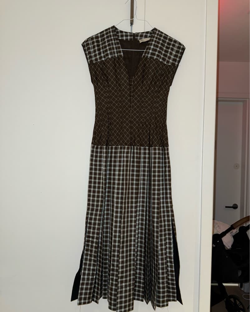 Tory Burch Plaid Picnic Dress - Image 3