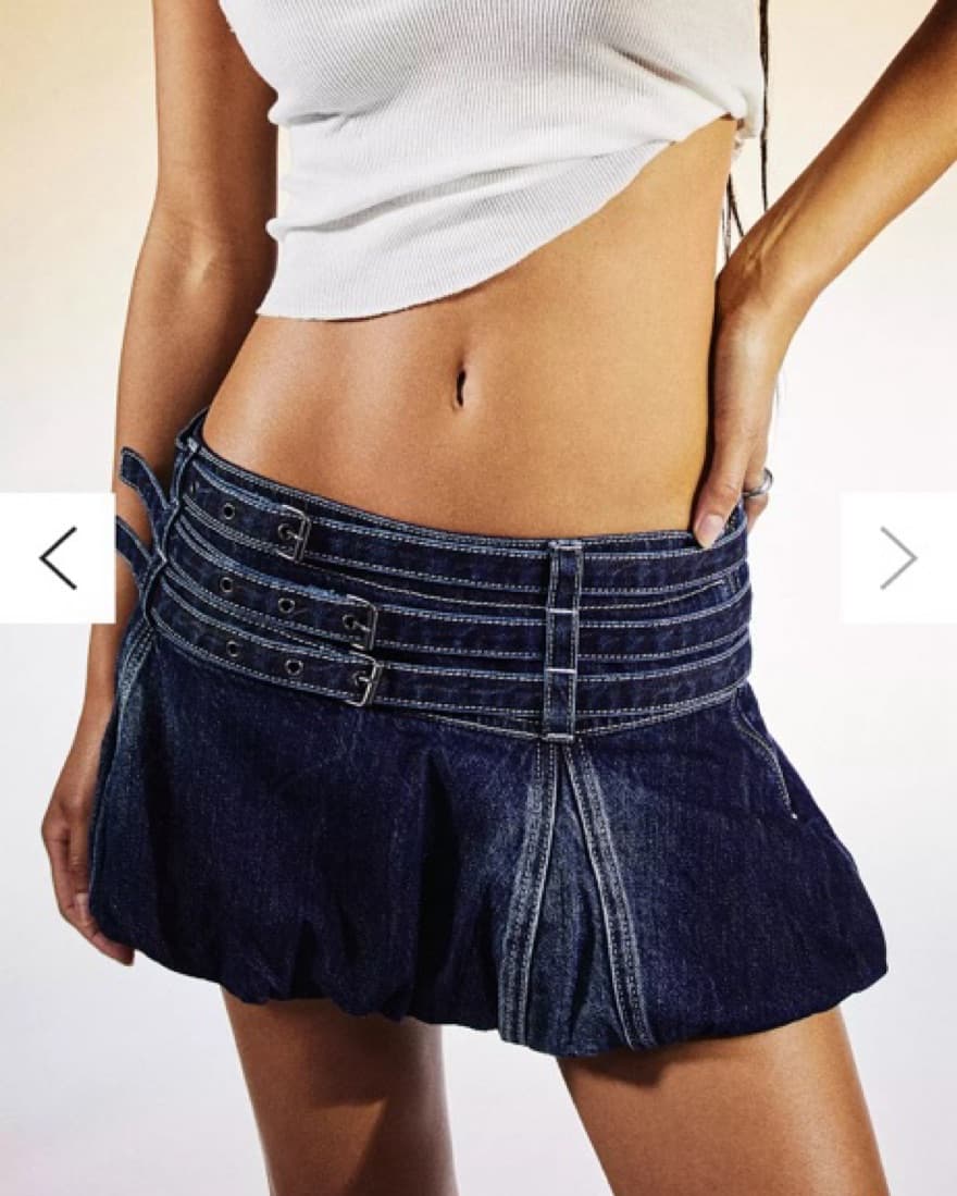 Jaded London Alana Denim Bubble Micro Sk - Image 3