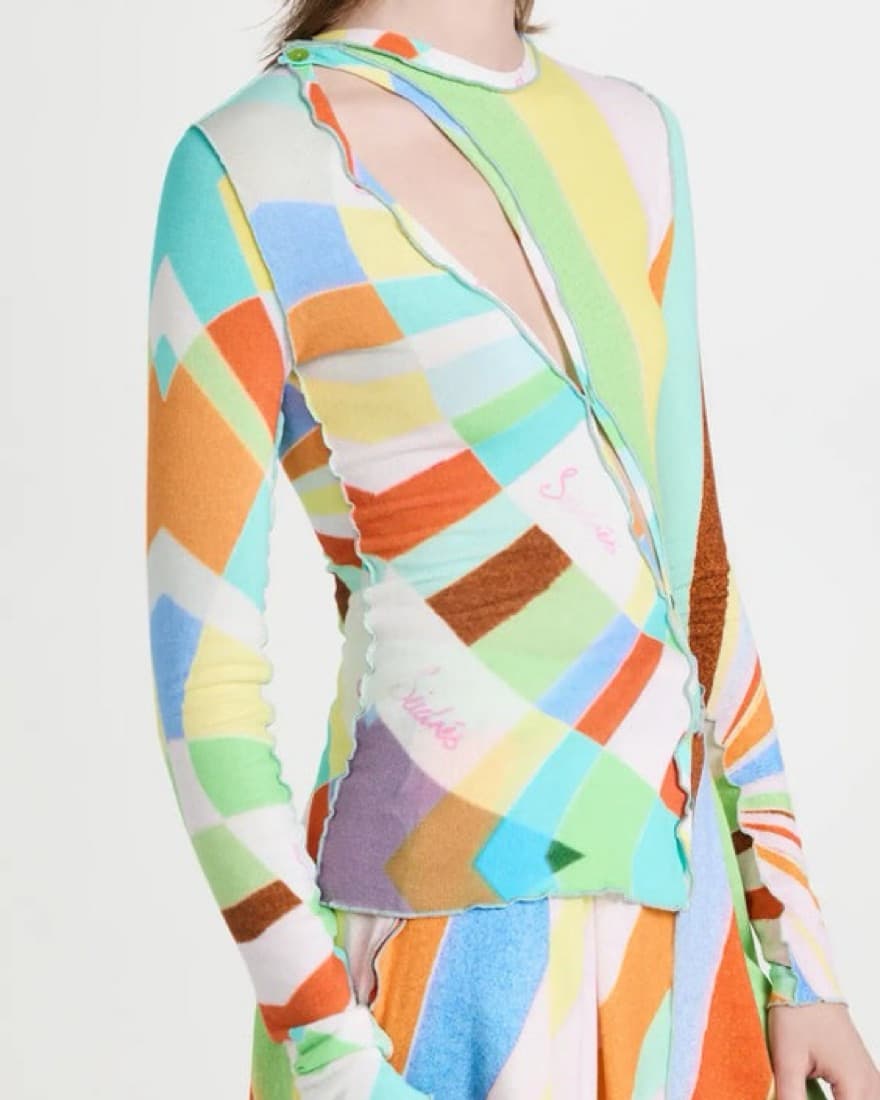 Siedrés Mult Knit Top - Kaleidoscope  - Image 2