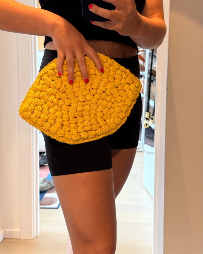 Simon miller Lemon raffia Clutch - Image 4