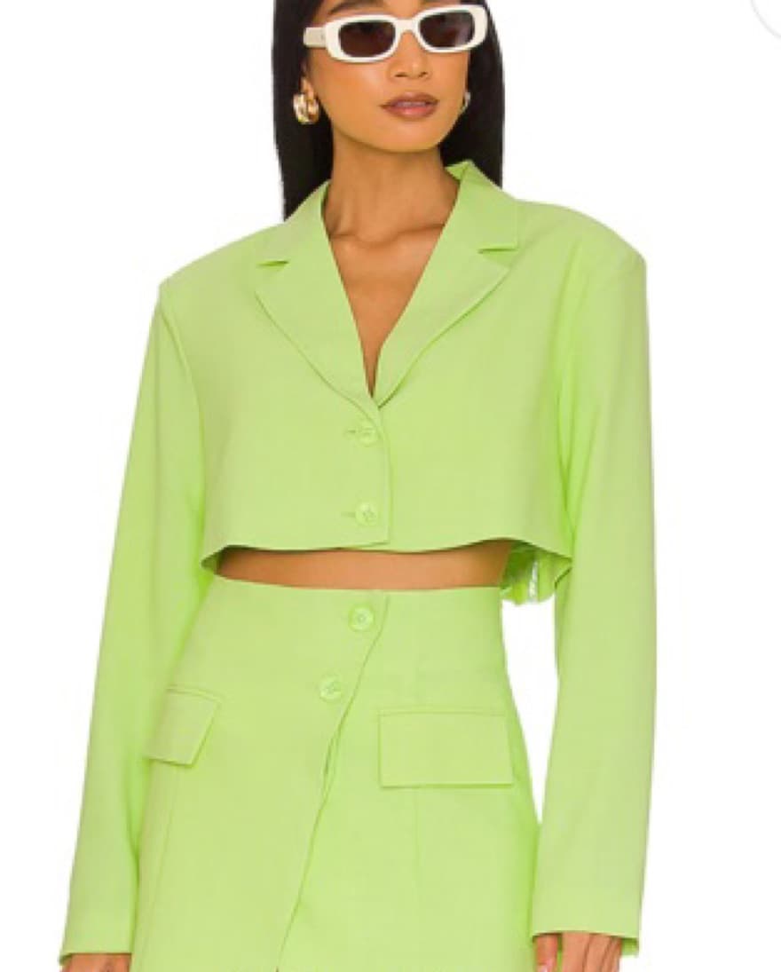 WeWoreWhat Cropped Blazer  - Image 1
