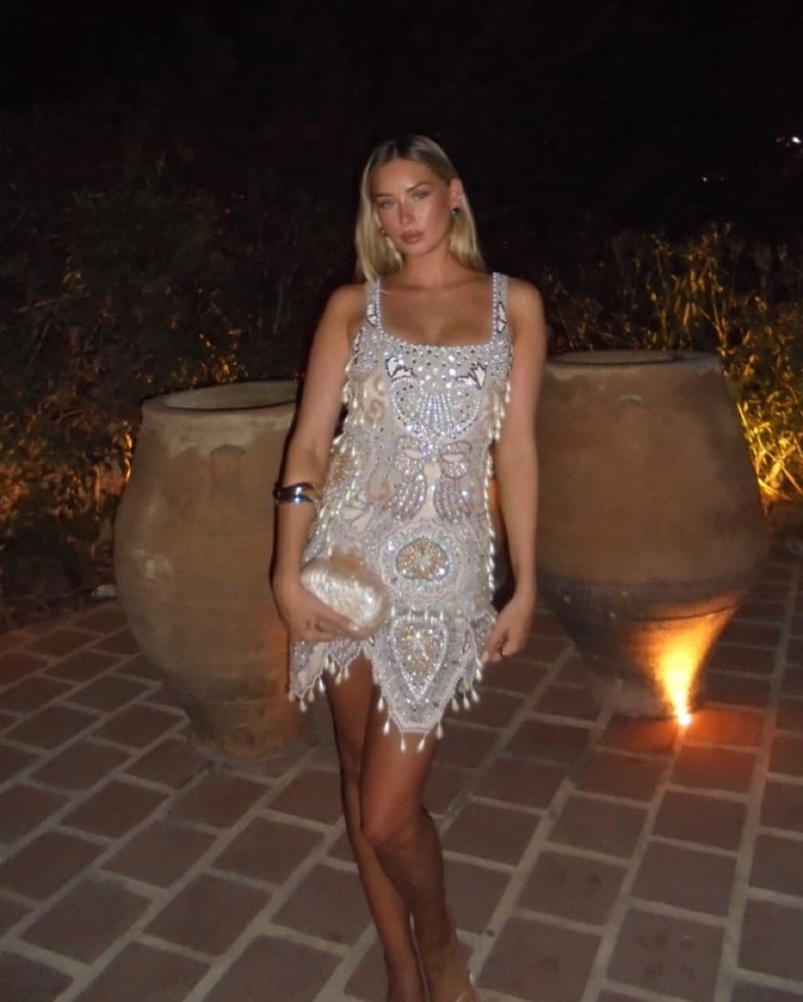 Beaded Mini Dress - Image 3