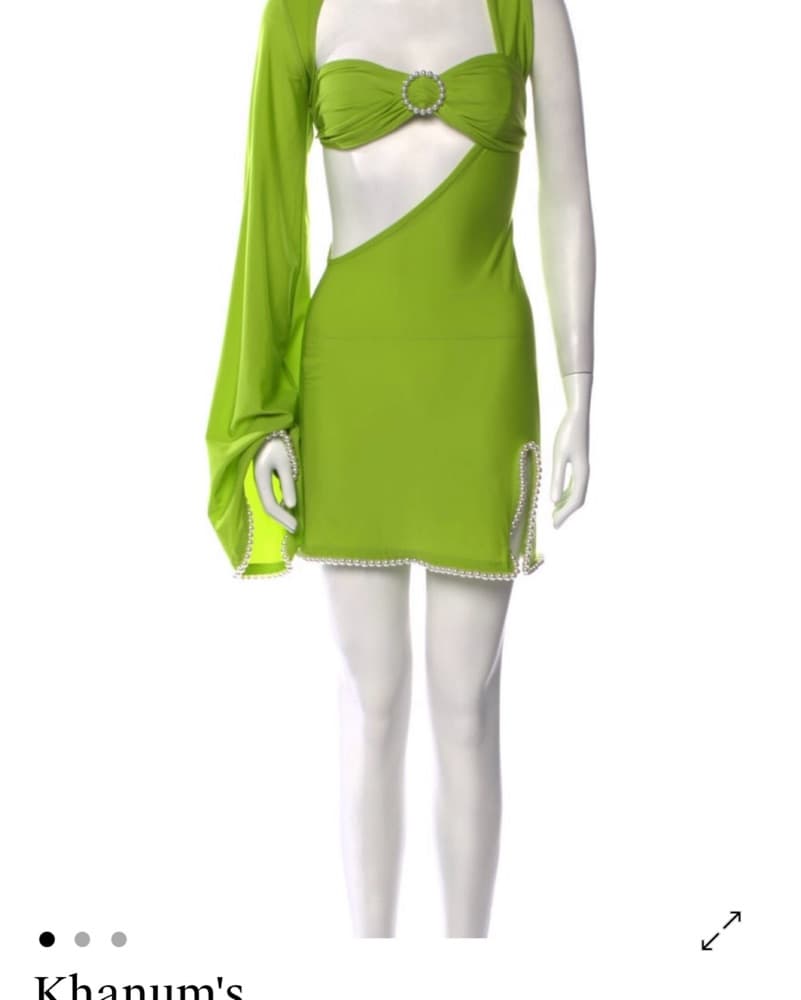 Khanum’s Lime Green Swim Coverup - Image 3