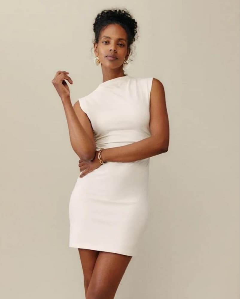 Reformation Alden Knit Mini Dress - Image 1