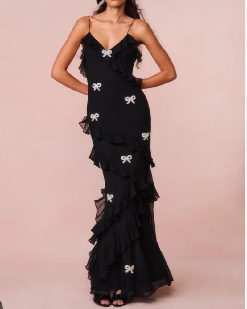 LoveShackFancy Rialto Chrystal Bow dress - Image 1