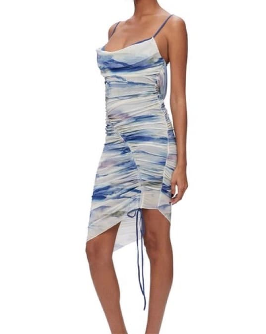 Jonathan Simkhai Trixie Watercolor Dress - Image 3