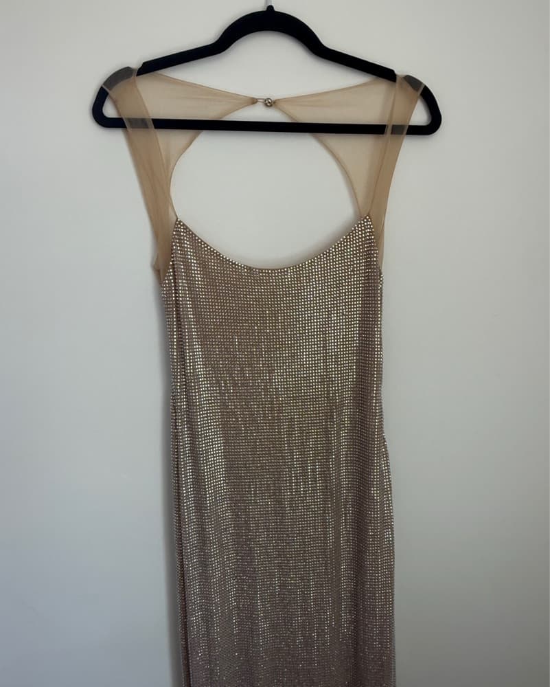Meshki Jasmyn Hot Fix Gown - Nude - Image 4